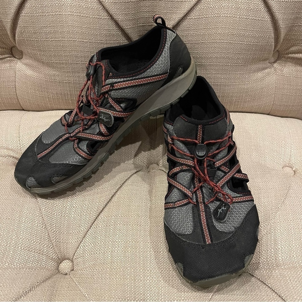 Chaco Kids Sz 6 Boys OutCross Grey Red Black Outdoor Hiking Sandals Shoe J180201